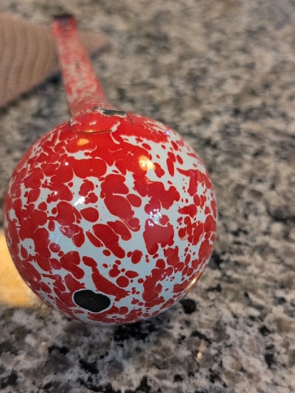 Speckled Enamelware Ladle - Set of Mixed Colors (Blue, Red, Yellow,)